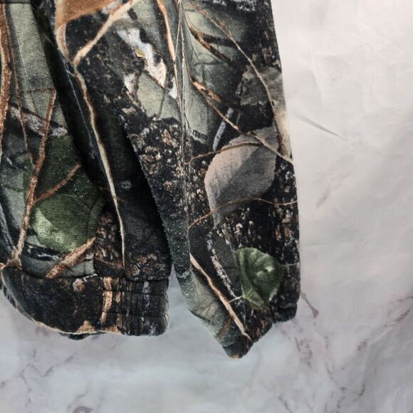 WFS Element Gear Hoodie Mens XL Camo Burly Gang Woodland Pullover Sweatshirt - Picture 5 of 14